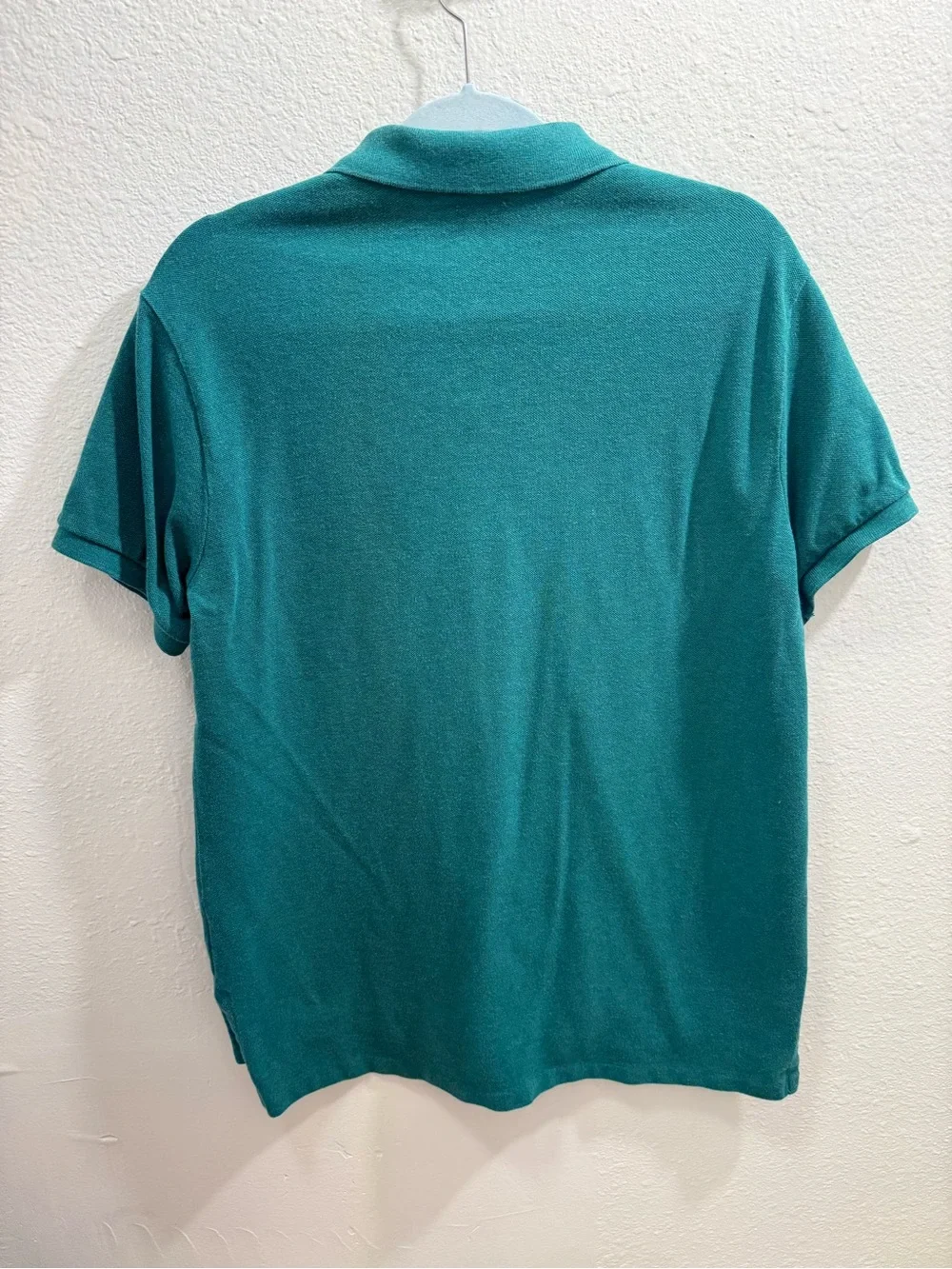 Polo Ralph Lauren Mens Green Short-Sleeve Iconic Mesh Polo Custom Fit Medium
